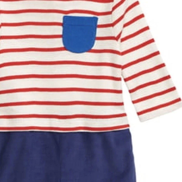 Romper Boden bebê listrado 0 - 3 meses NOVO - Imagem 2 de 4