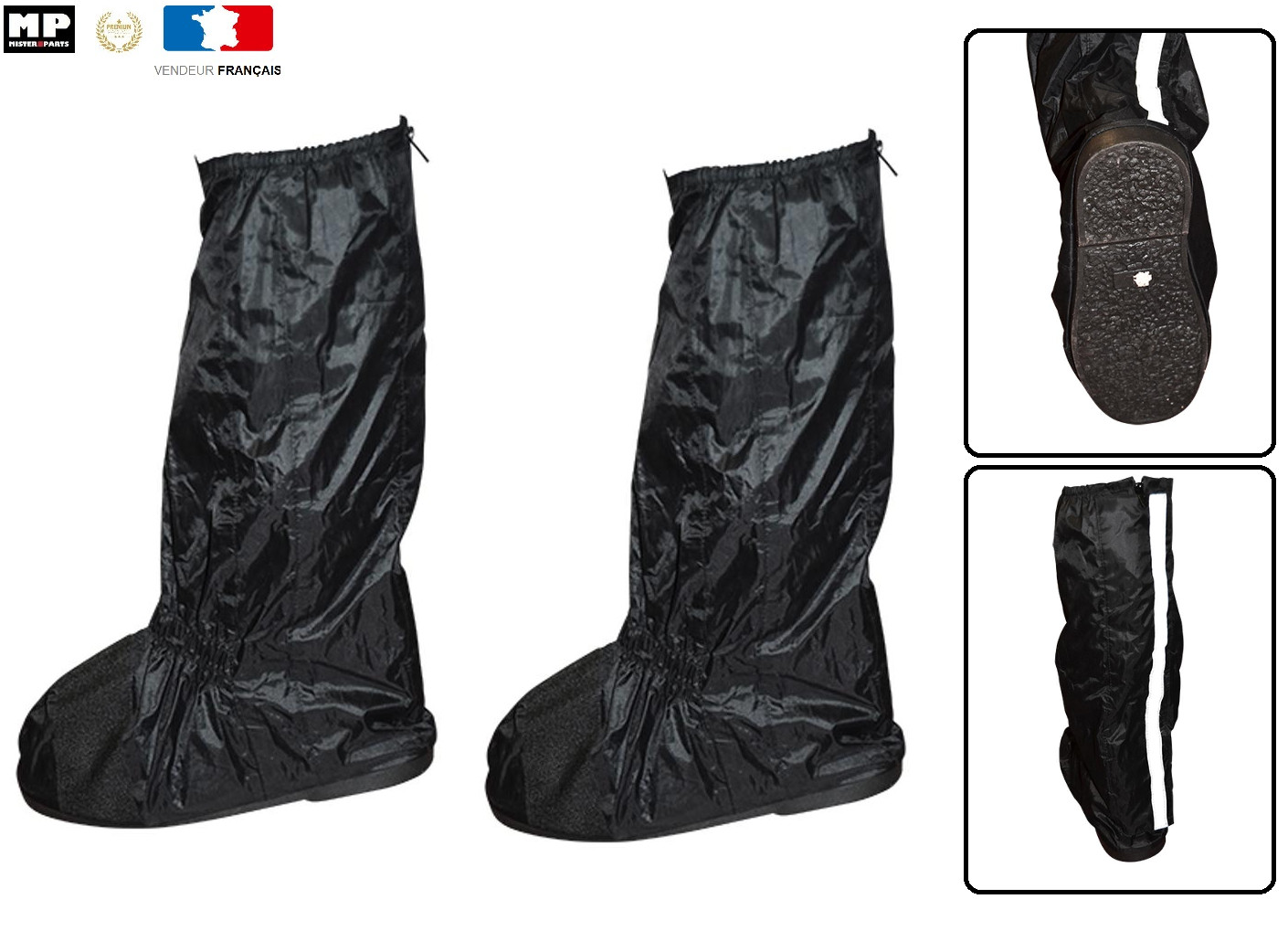 Sur bottes de pluie moto et quad pour rouler sous l'orage confortablement