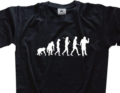 White Edition Evolution Dedektiv Sherlock Holmes Primat zum Menschen T-Shirt