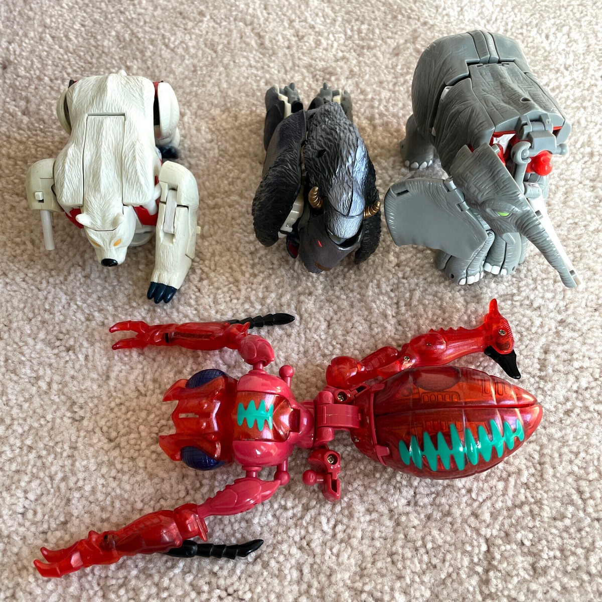 Transformers Beast Wars LOT 4 misc parts figures - polar Transformers Beast Wars LOT 4 misc parts figures - polar
