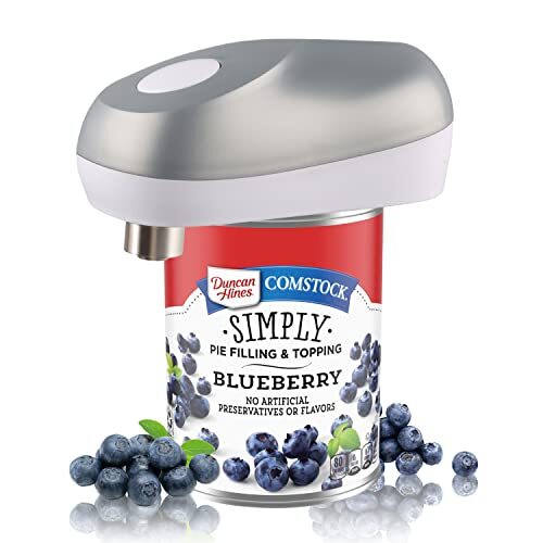 Electric Can Opener No Sharp Edge with Push Button Kitchen Tool for