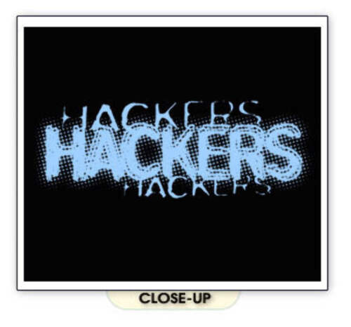 Camiseta retro de película clásica de culto con logotipo de texto de Hackers - Imagen 2 de 17