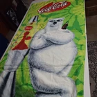 Vintage 2000 Green Coca Cola Coke Polar Bear Lava Lamp Beach Towel 100% cotton