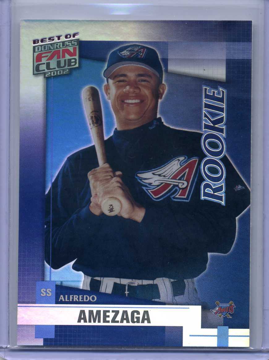 ALFREDO AMEZAGA 2002 Donruss Best of Fan Club ROOKIE 1209/1350