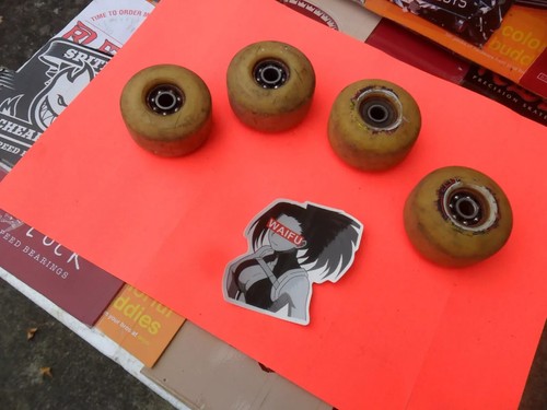 PIG SKATEBOARD WHEELS & BEARING 52MM/99A🤣 siehe meine 400 Skateboard Angebote