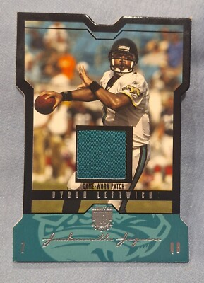 2004 SkyBox LE Jersey Platinum Patch #7 Byron Leftwich Game-Worn 05/15 SSP