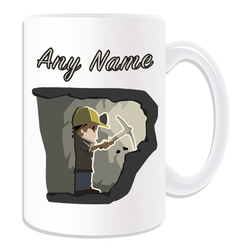Personalisierte Geschenk Bergmann Höhle Tasse Tasse Geburtstag Weihnachten Name Text Ihn Ihr Kind - Bild 16 von 18