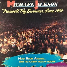 Farewell My Summer Love by Michael Jackson (Motown, 1984) Vinyl LP + Poster