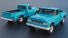 ABS-LIKE RESIN 3D PRINTED 1/25 1962 INTERNATIONAL C120 PICKUP FULL KIT