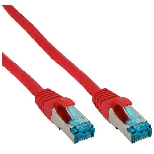 InLine ® Patchkabel Cat.6A, S/FTP (PiMf), 100m, Rot