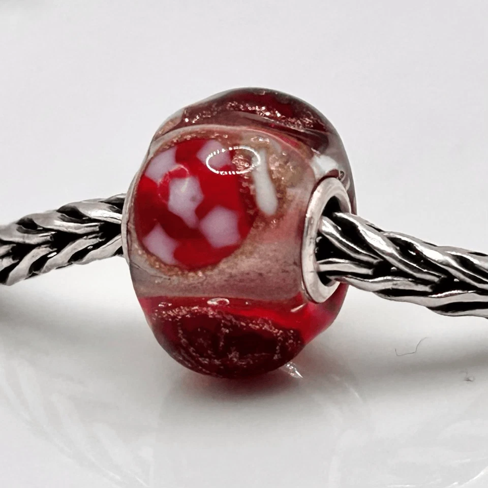 TROLLBEADS Mini Barril Evento Solo LAA 925S Oro Rojo Brillo Navidad ¡NUEVO CON CAJA! Foto 2 de 4