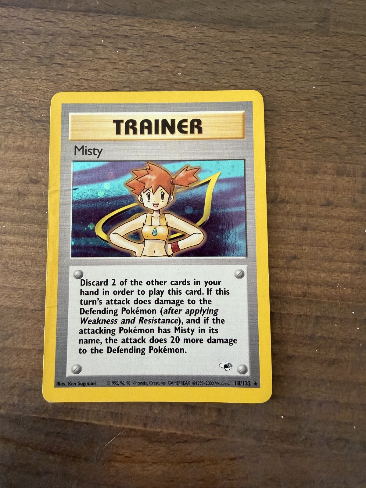 Pokémon TCG Misty Gym Heroes Holo Rare Trainer Card 18/132 English Unlimited