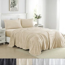 Ultra Soft Microplush Solid Fleece Sheet Set