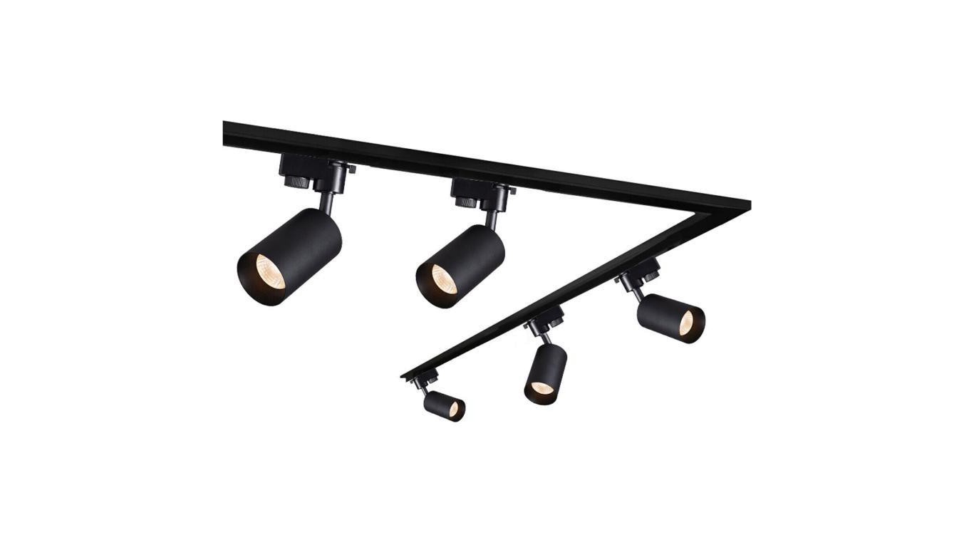 5906843835722 Szynoprzewd z reflektorami czarny 190 090m szyny 5sztref 15690₽