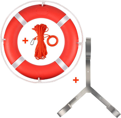 Life Ring, 23''/28'' Boat Safety Throw Rings, Life Preserver Ring with Bracket and