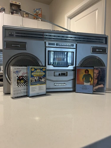 Panasonic Platinum RX-5100 Vintage Stereo Cassette Boombox Made in Japan WORKS!