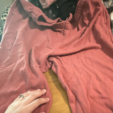 Wild Fable Womens Pink Solid Sweatpants Draws...
