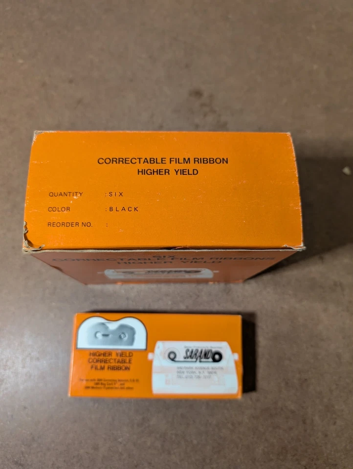 Lot 7 HIGHER YIELD CORRECTABLE FILM RIBBON IBM Selectric II & III Mag Card II  - Image 4 of 4