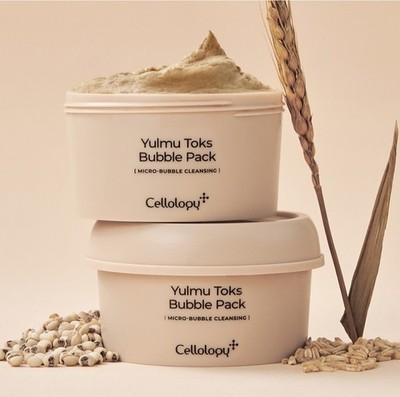 Cellology Yulmu Toks Bubble Pack Korean Grain Bubble Cleansing Mask for Pore...