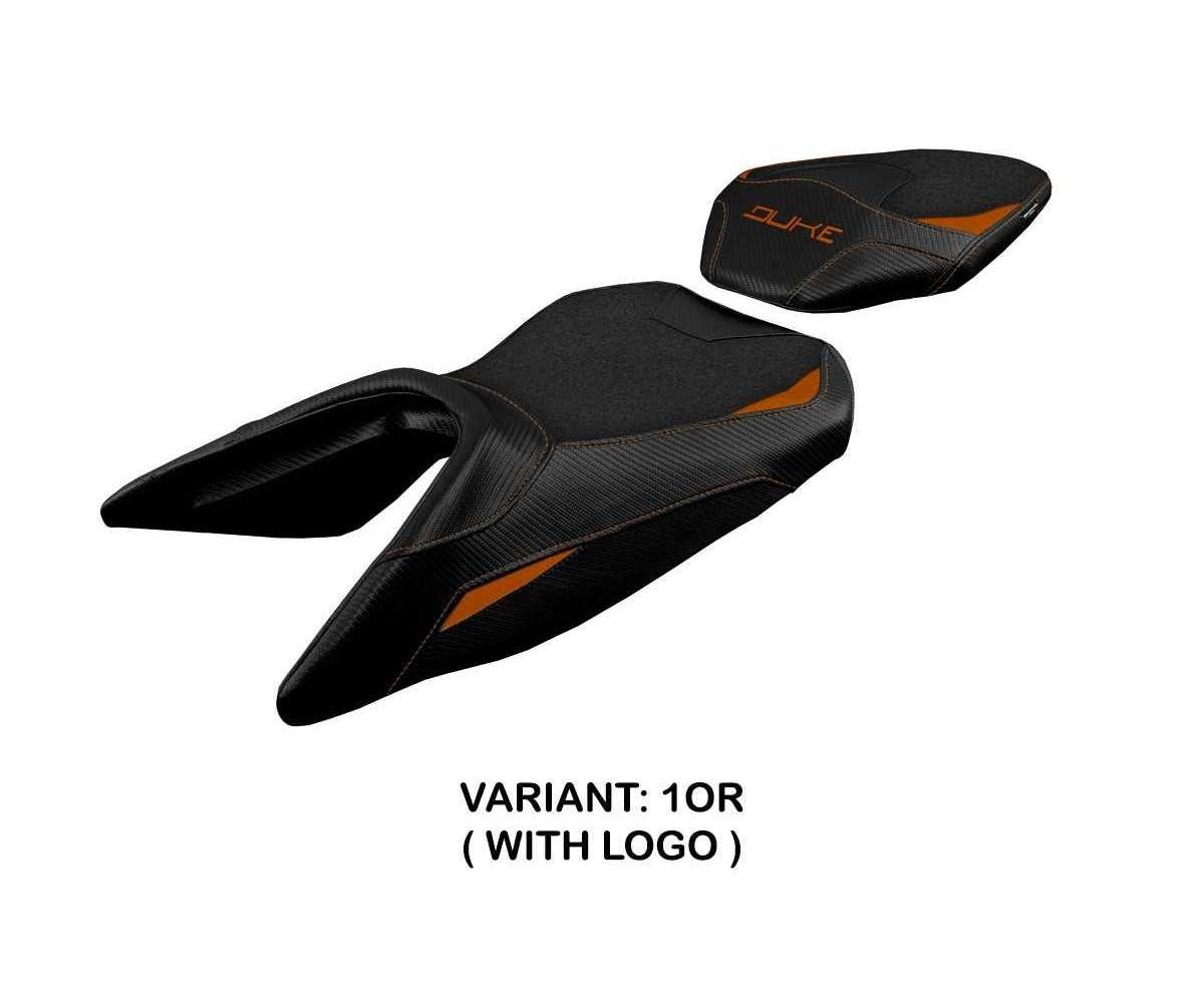Seat saddle cover Haiti ultragrip Orange OR + logo TPZ KTM 390 Duke 2017 2023