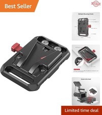 Efficient V-Mount Battery Plate with Threaded Holes for Custom Rig Attachments