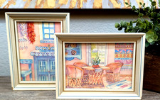 Southwest Tiny Art Set of 2 Jan Thompson Framed Art Prints Kitchen Santa Fe