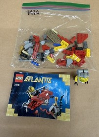 LEGO Atlantis 7976 Ocean Speeder 1 Minifigure 54 Pieces No Box Pre-Owned
