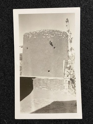 Lincoln New Mexico NM Torreon Tower Antique Snapshot Photo