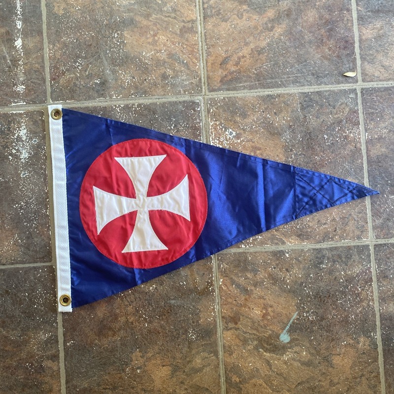 Little Egg Harbor Yacht Club Burgee Haven NJ Pennant Flag 15.5x24” Signal B1