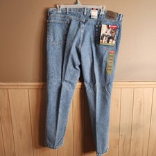 Wrangler Jeans Men's Premium Quality Regular Fit Blue Stone washed 44X30 NWT