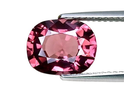 AIG CERTIFIED 3.12CTS Orange Pink natural spinel cushion cut loose gemstones - Picture 2 of 5