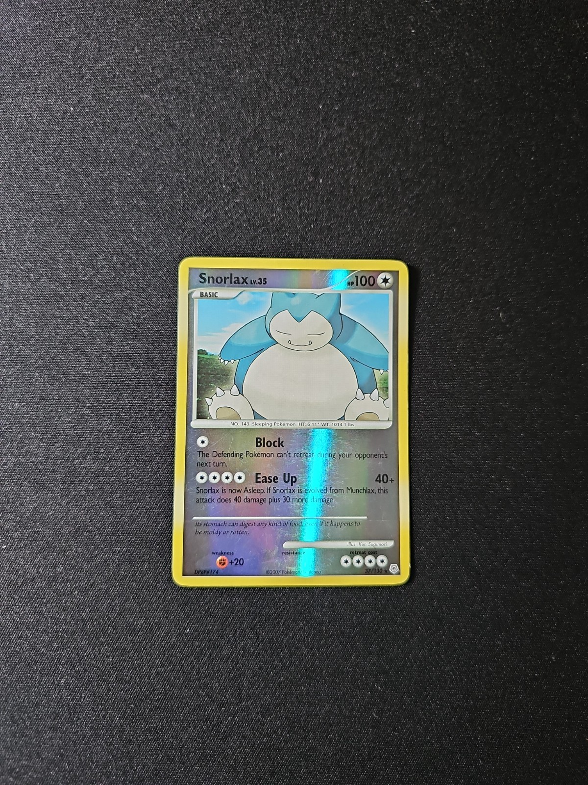Snorlax 37/130 Diamond and Pearl Reverse Holo