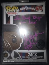 Funko Pop Power Rangers 672 Anniversary Signed by Walter Jones JSA Authenticated