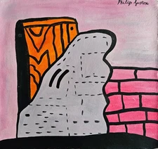 Philip Guston Signed Abstract Expressionist Oil Painting on Canvas -American Art