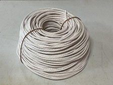 WHITE Danish Cord 3 ply Authentic from Denmark, 1/8" or 3mm wide, Unlaced