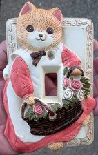 VTG Takahashi Ceramic Light Switch Plate Cove...