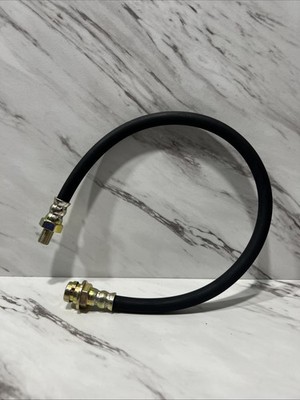 18-Inch Rubber Brake Hose Line, 3/8''-24 External To Internal Threads