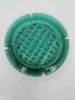VHTF Vintage MCM Blenko Glass 697L Diamond Point Ashtray In Surf Green 1 Yr Only