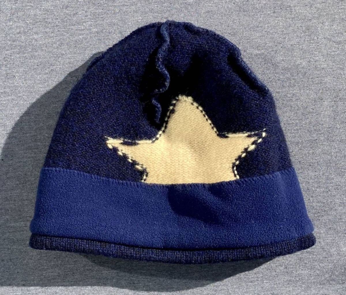 RALPH LAUREN Star Pattern Knit Cap RL02 Rare Edition Stylish Winter Hat Men's image 7