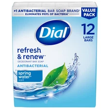 Antibacterial Bar Soap, Refresh & Renew, Scent, 4 Oz, 12 Bars