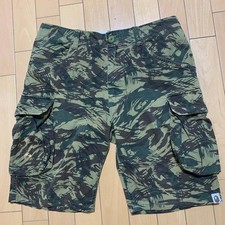 A BATHING APE Camouflage Tiger Camo Cargo Shorts M Men's Fashion