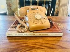 Vintage WORKING ITT Rotary Dial Phone, Classic Ivory Desk Telephone