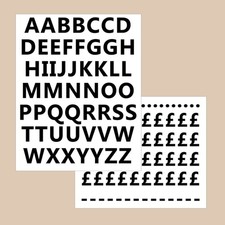 Bold Vinyl Letters Stickers Sheet Black White Red Green For Signs Sign Making