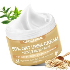 Urea Cream 50 Percent for Feet Maximum Strength 5.29 oz with Oat and 2 Salicyli