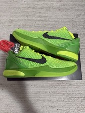 Size 11.5 - Nike Zoom Kobe 6 Protro Low Grinch for sale online | eBay