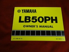 1980 Yamaha LB50PH, Owner's Manual, 2U7-28199-13, LIT-11626-02-19