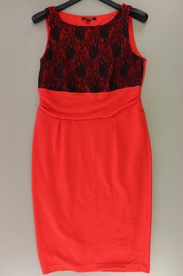   comma, Etuikleid Slim Kleid für Damen Gr. 40, M Ärmellos rot aus Polyamid  