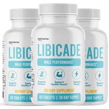Libicade Male Performance Maximum Strength Supplement - 3 Bottles