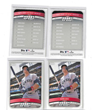4 Card Lot of 2025 Topps Hobby Rip Night #2 Aaron Judge Yankees
