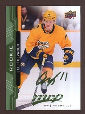 2018-19 Upper Deck MVP Hockey Green Script Rookie Parallel #241 Eeli Tolvanen